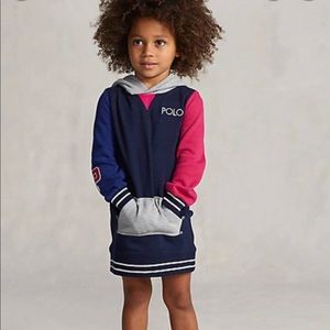 Polo Ralph Lauren Color Blocked Fleece hoodie dress